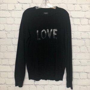 Zadig & Voltaire Black Cicy Love Degrade Studs Sweater